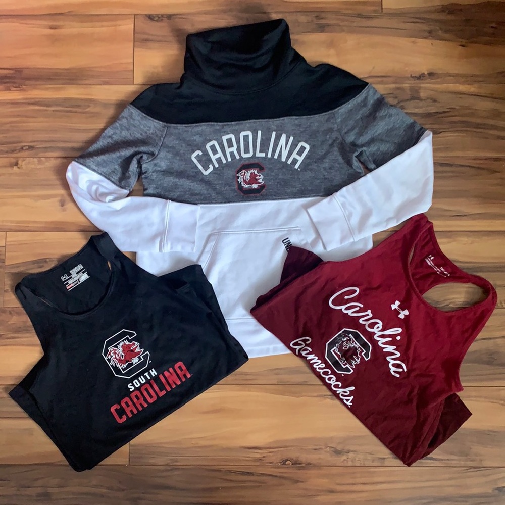 Girls S Carolina Gamecock Under Armour Shirts M